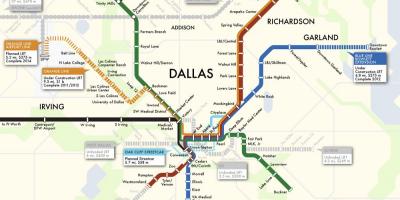Ramani ya mji wa Dallas metro